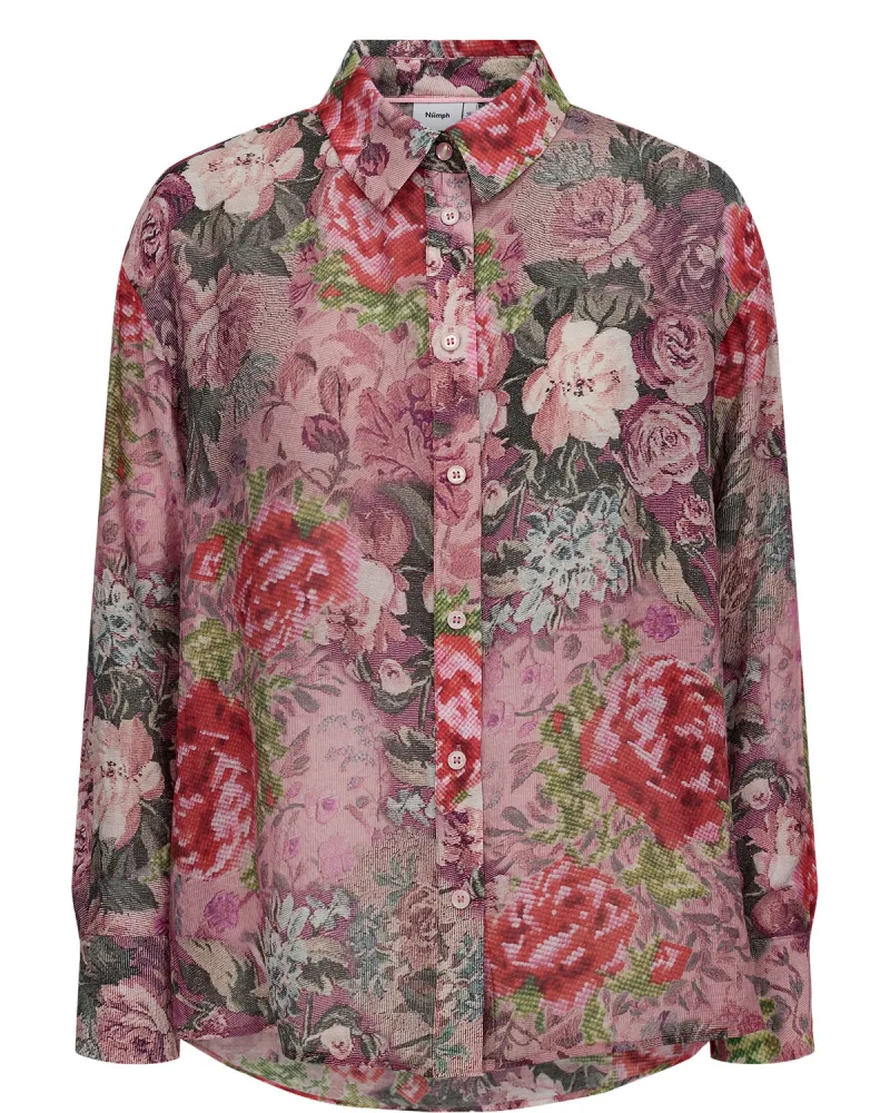 Numarcelle Shirt van Nümph, kleur Goji Berry