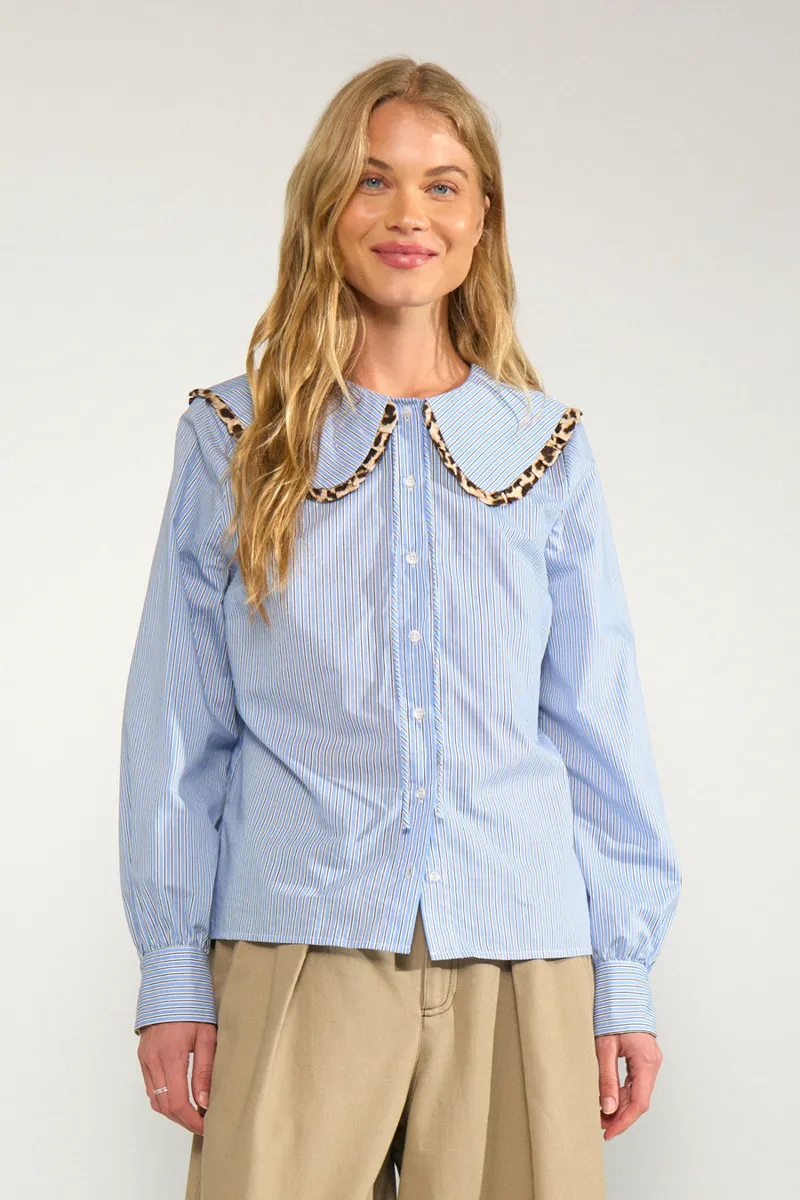 Numayana Shirt van Nümph, kleur Azurine