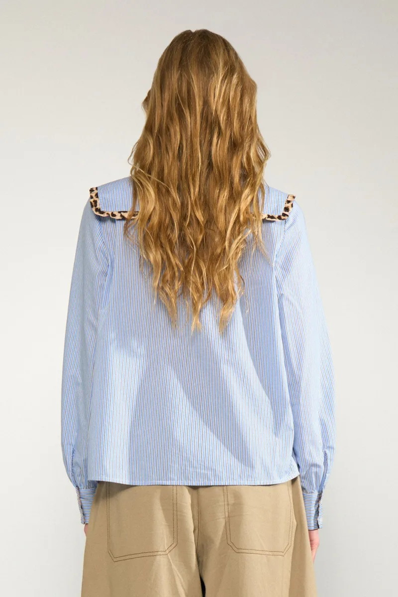 Numayana Shirt van Nümph, kleur Azurine