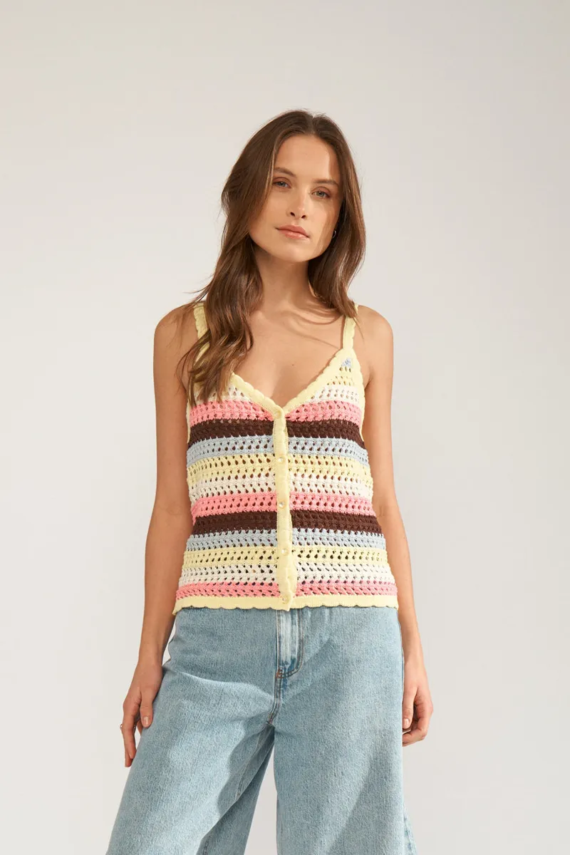 Numolina Singlet van Nümph, kleur Popcorn