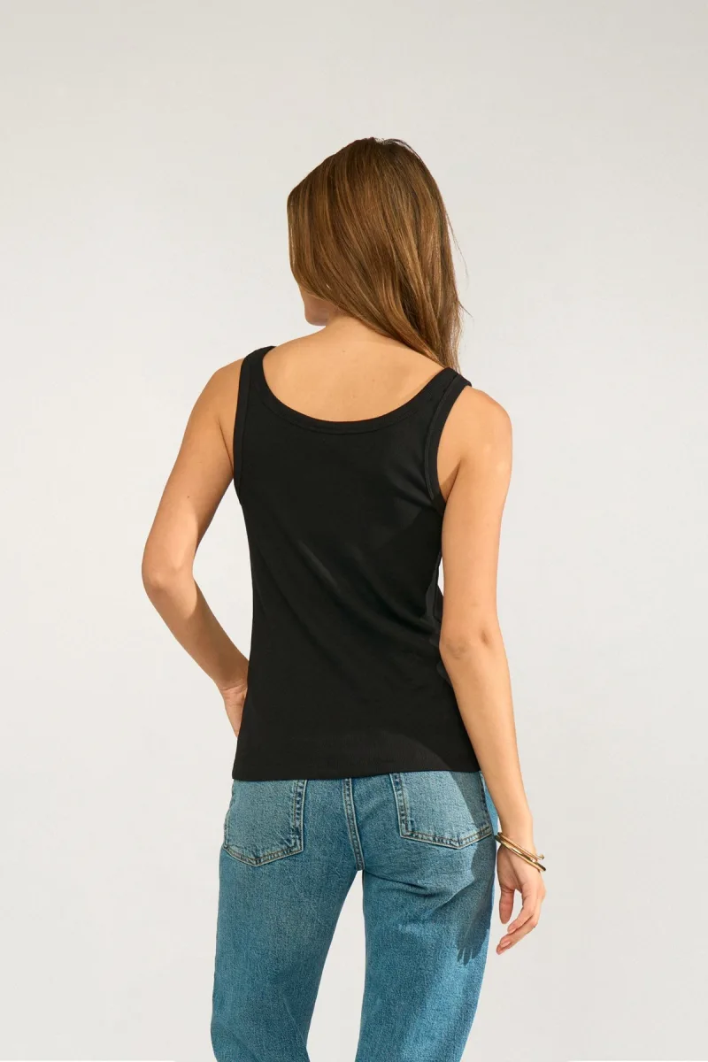Nuriley Tank Top van Nümph, kleur Caviar