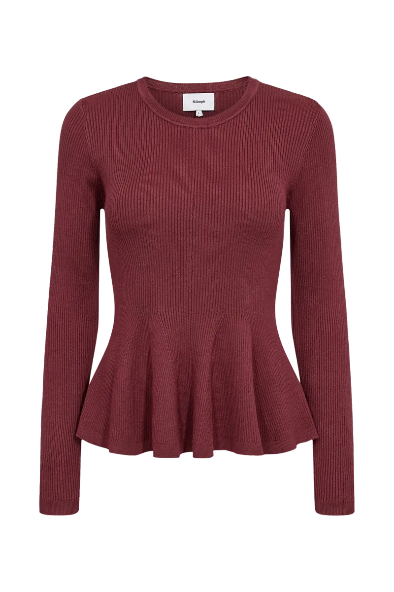 Nusira Pullover van Nümph, kleur Fig