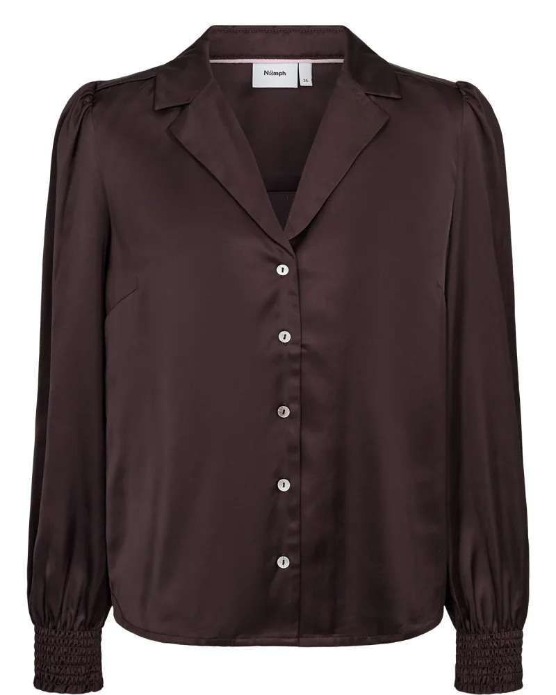 Nusitas Shirt van Nümph, kleur Chocolate Plum