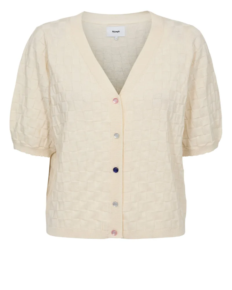 Nutika Cardigan van Nümph, kleur Whitecap Gray