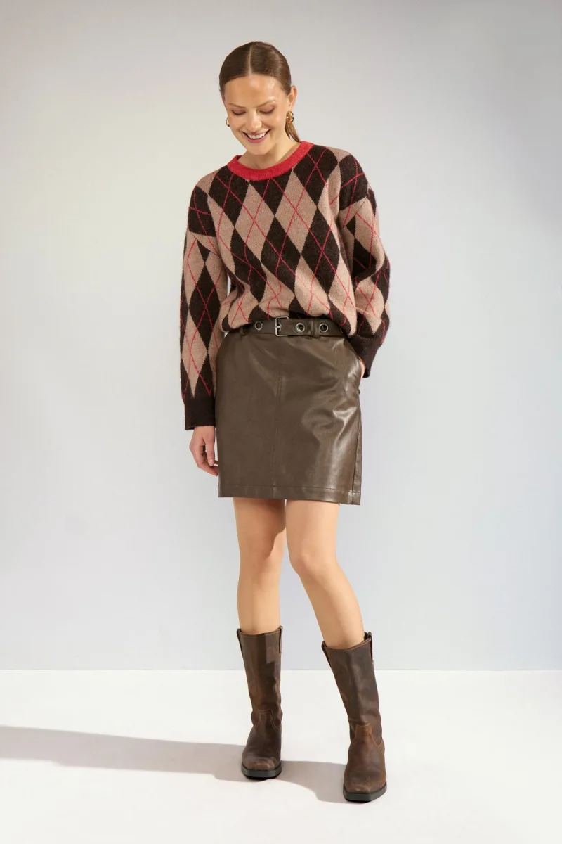 Nutikla Pullover van Nümph, kleur Goji Berry