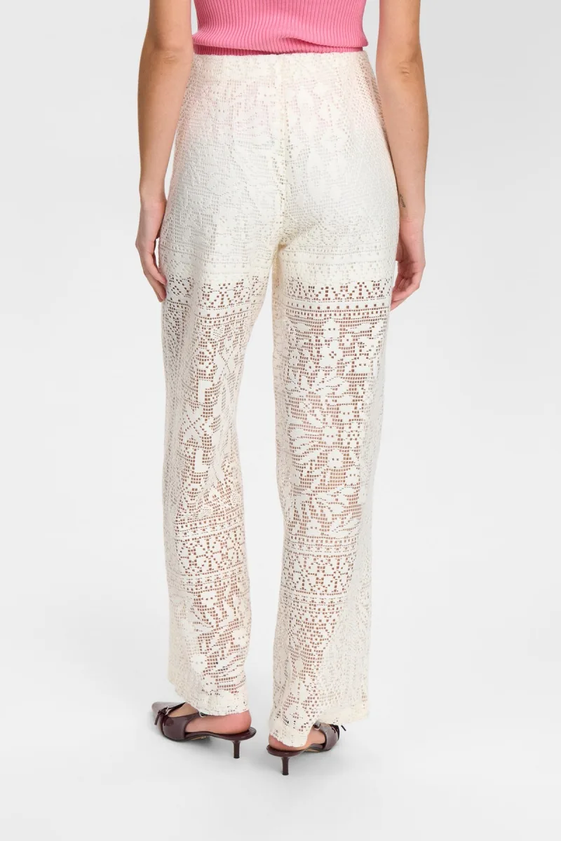 Nuwicky Pants van Nümph, kleur Cloud Dancer