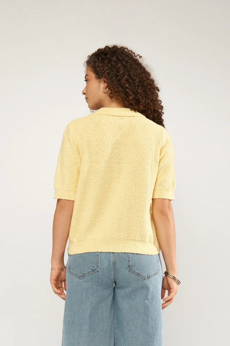 Nuzola Cardigan van Nümph, kleur Popcorn
