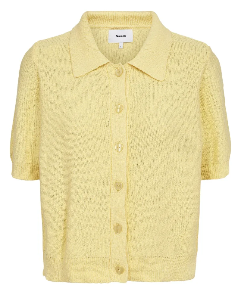 Nuzola Cardigan van Nümph, kleur Popcorn