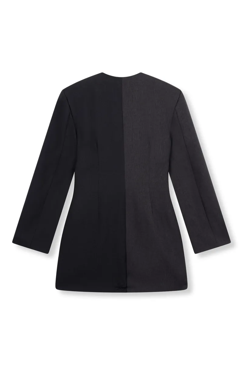 Blazerdress Star van Refined Department, kleur Black