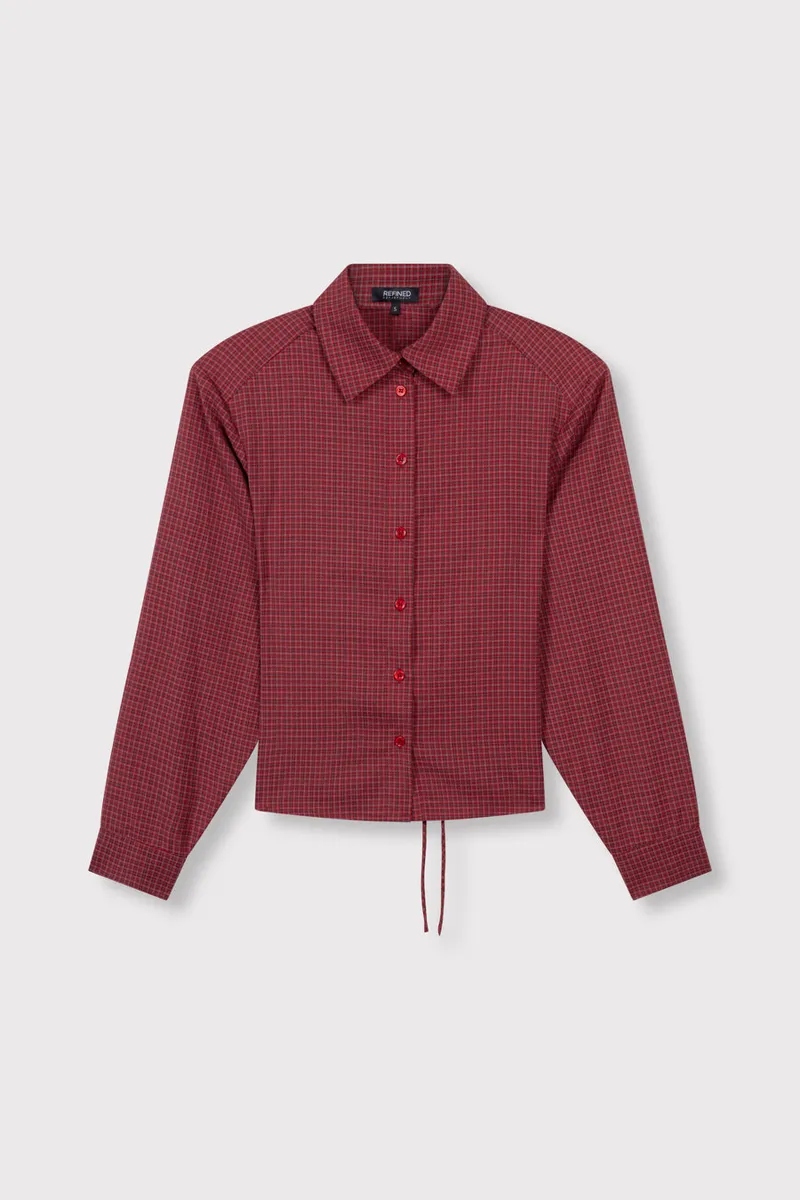 Blouse Presley van Refined Department, kleur Check
