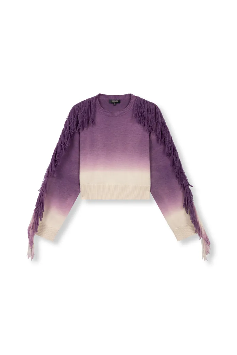 Grace Sweater van Refined Department, kleur Purple