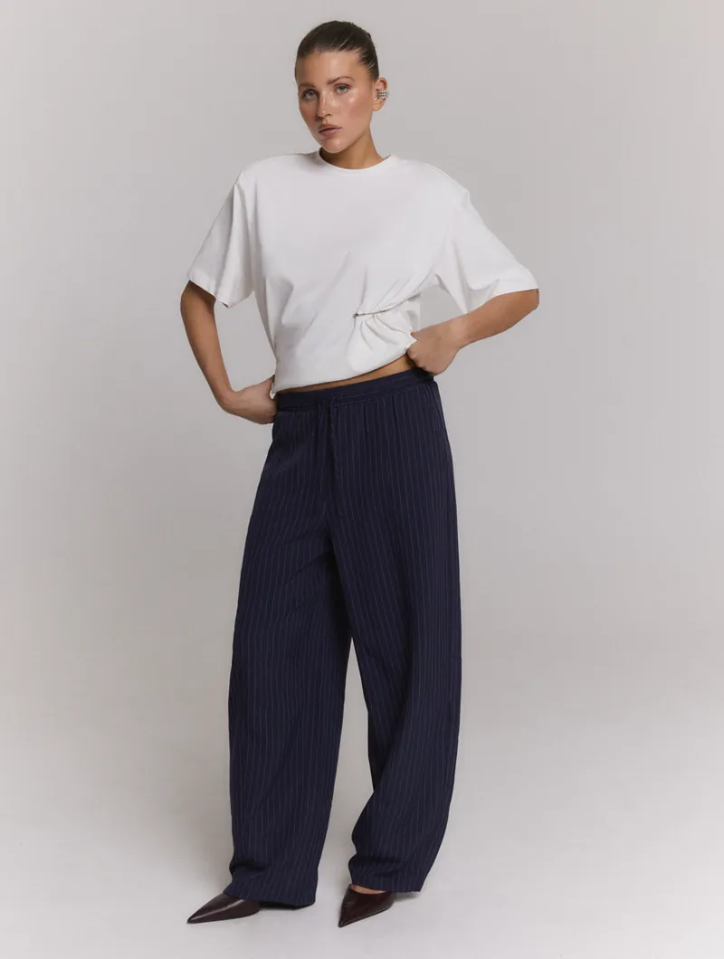 Jamie Pants van Refined Department, kleur Navy