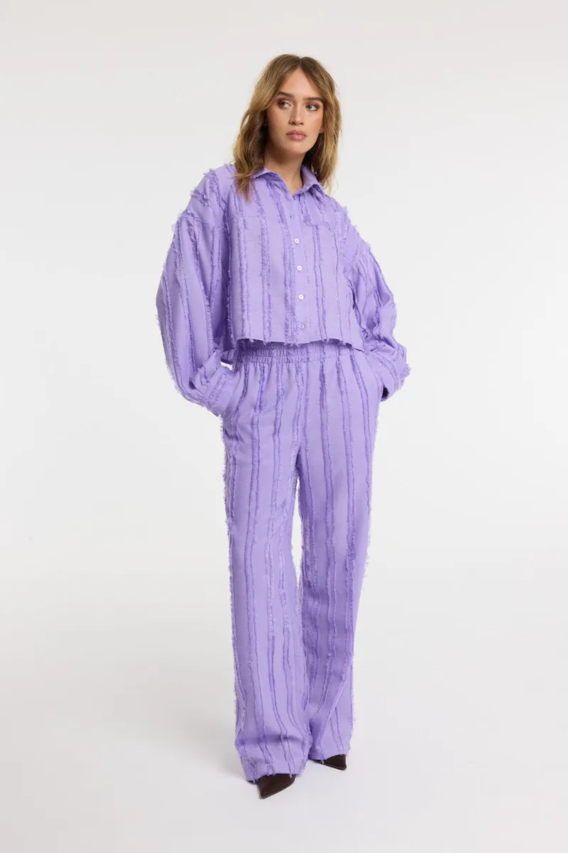 Pants Nova van Refined Department, kleur Lilac