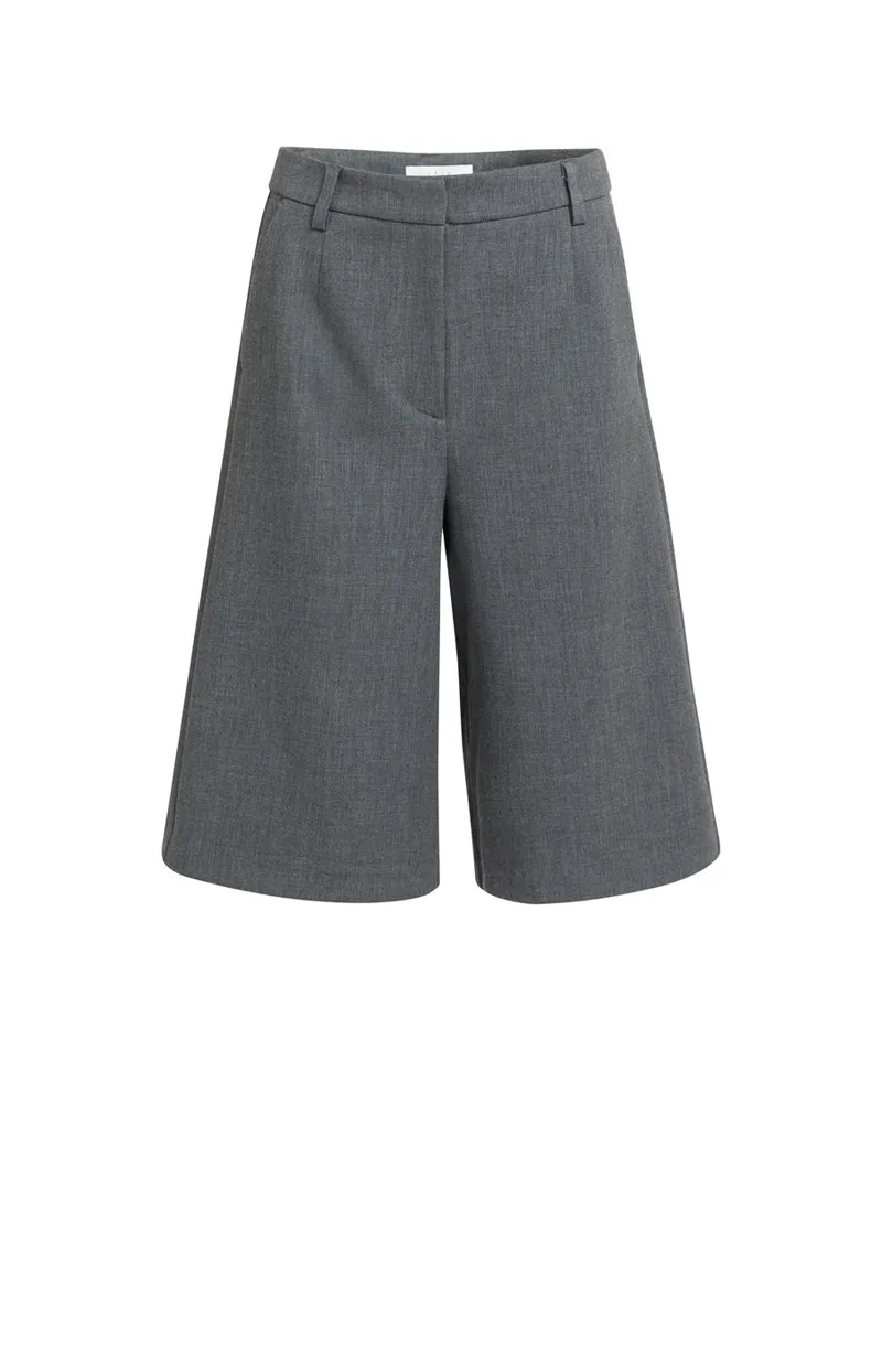 Lange Bermudashort van YAYA, kleur Anthracite Melange