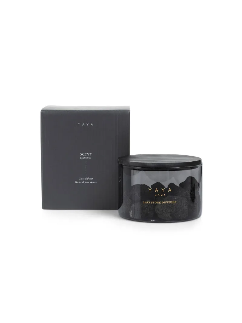 Lava Stone Diffuser Met Cashmere Geur van YAYA, kleur Black