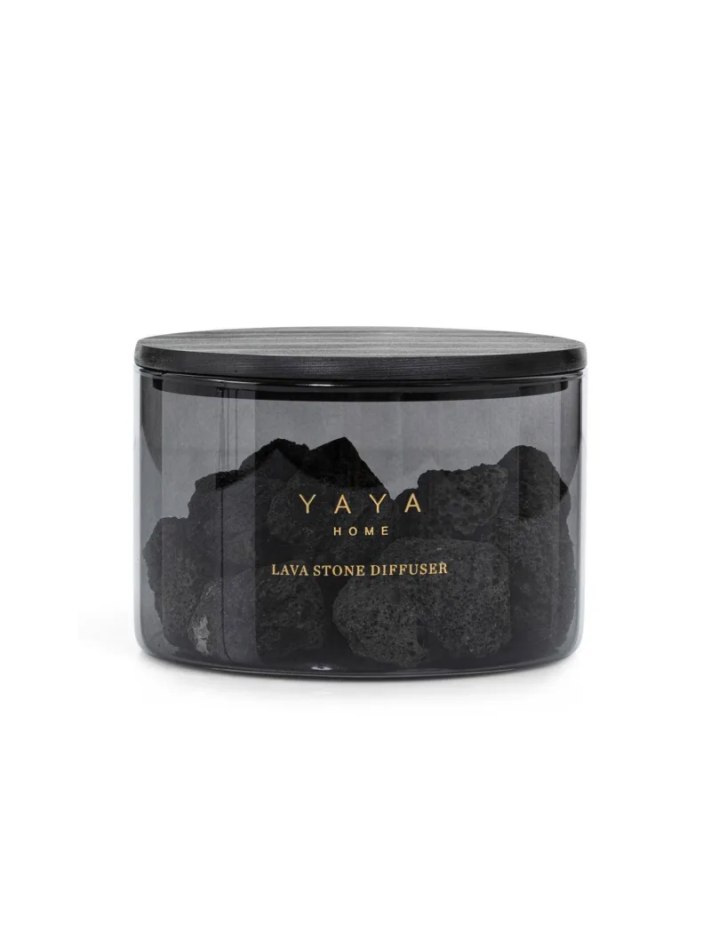 Lava Stone Diffuser Met Cashmere Geur van YAYA, kleur Black
