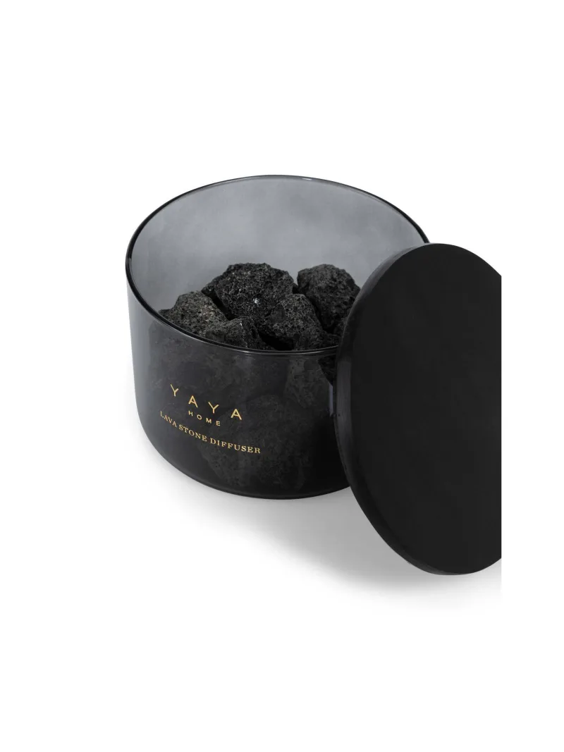 Lava Stone Diffuser Met Cashmere Geur van YAYA, kleur Black