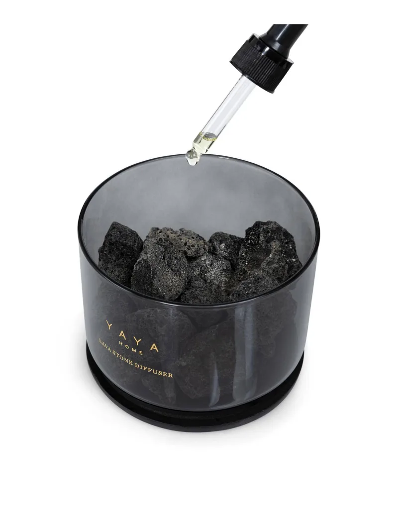 Lava Stone Diffuser Met Cashmere Geur van YAYA, kleur Black